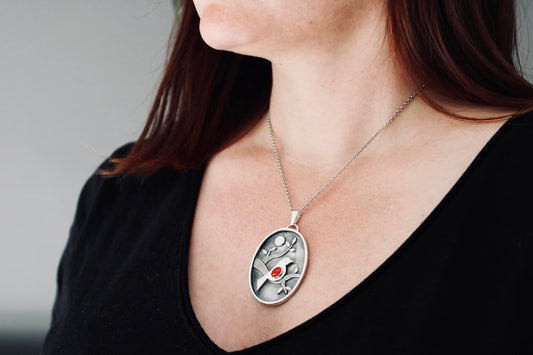 Pendentif "Rouge gorge"