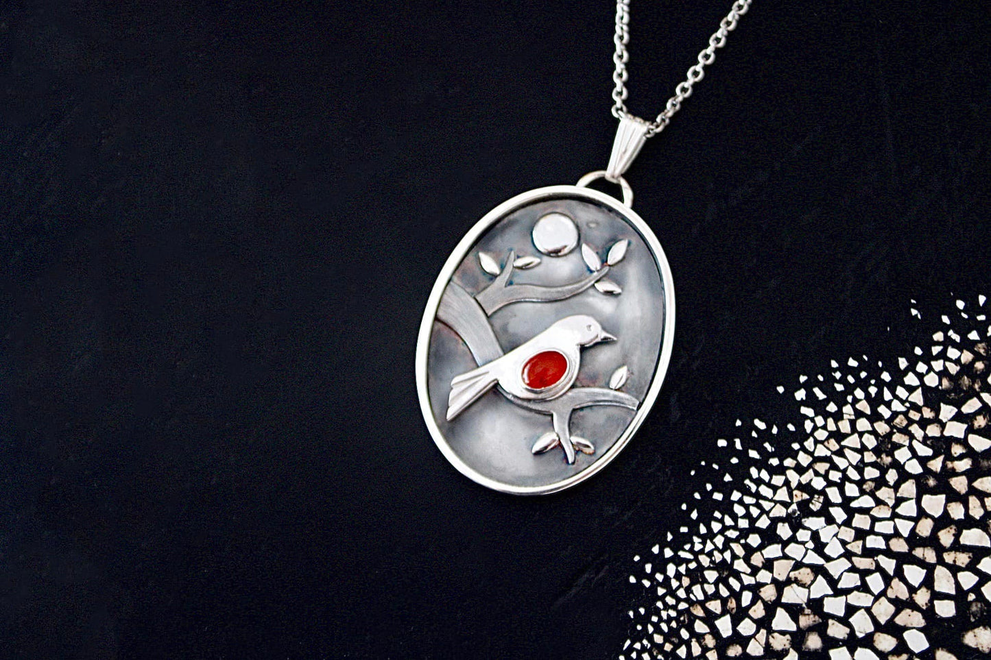 Pendentif "Rouge gorge"