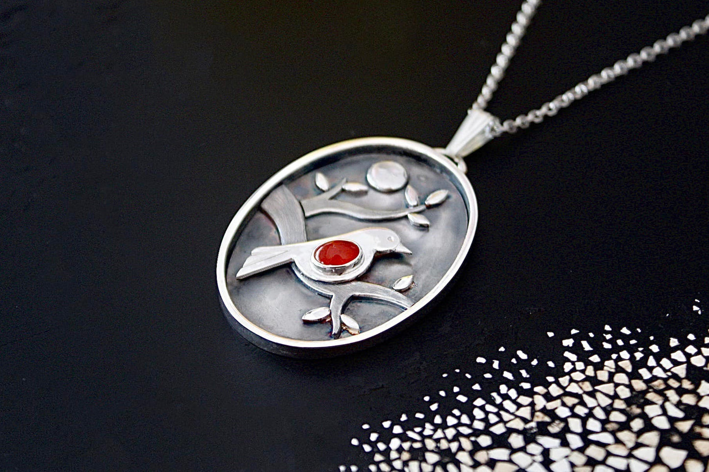 Pendentif "Rouge gorge"