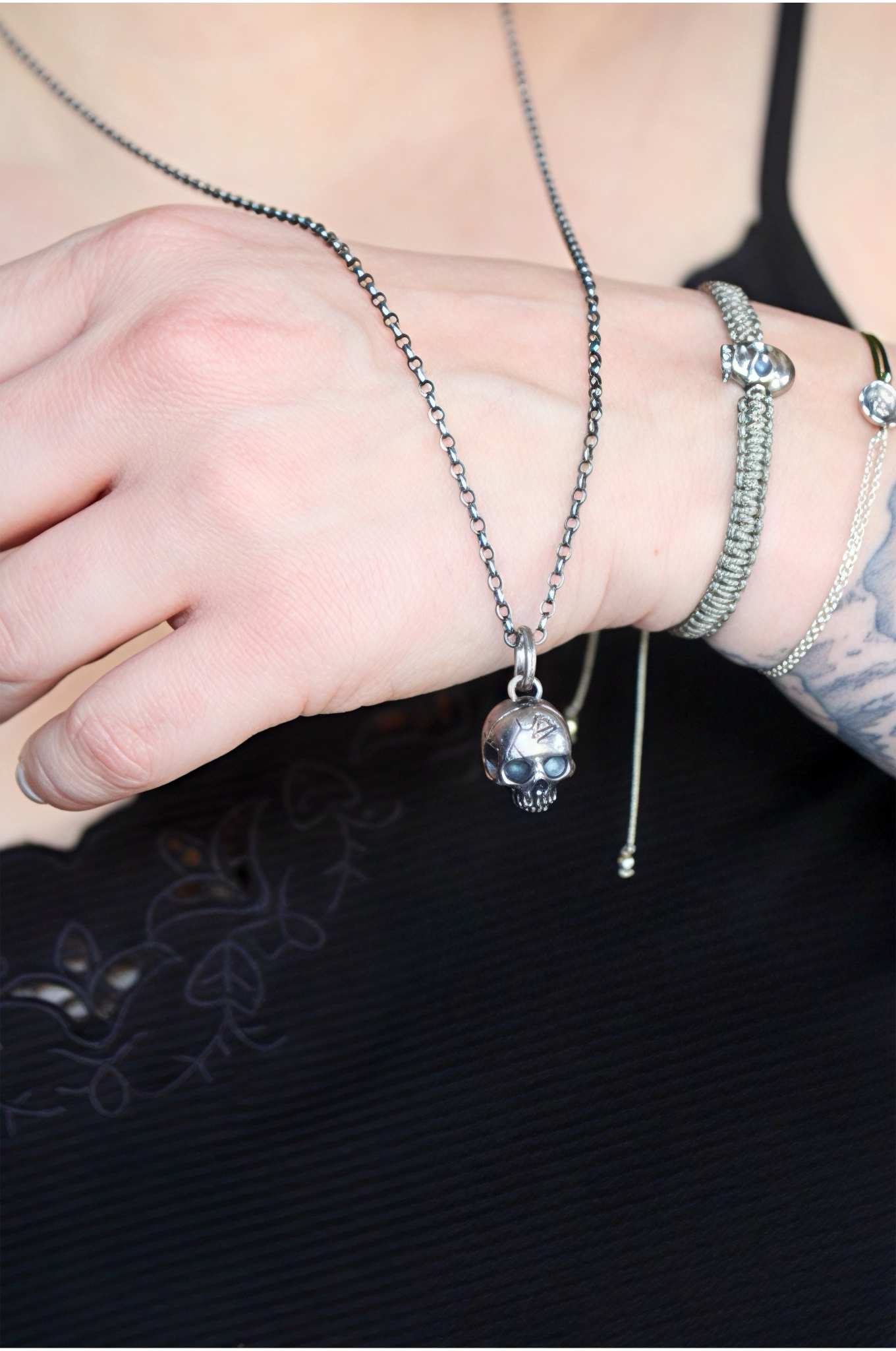 Pendentif Crâne Momento Mori