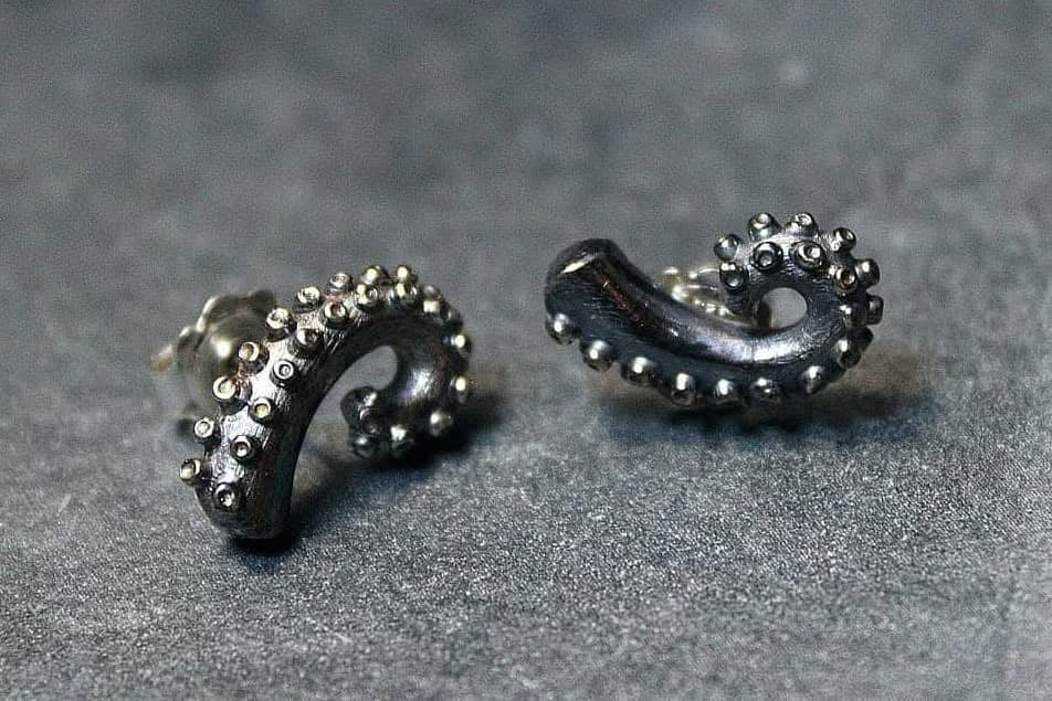 Boucles d’oreilles Tentacules