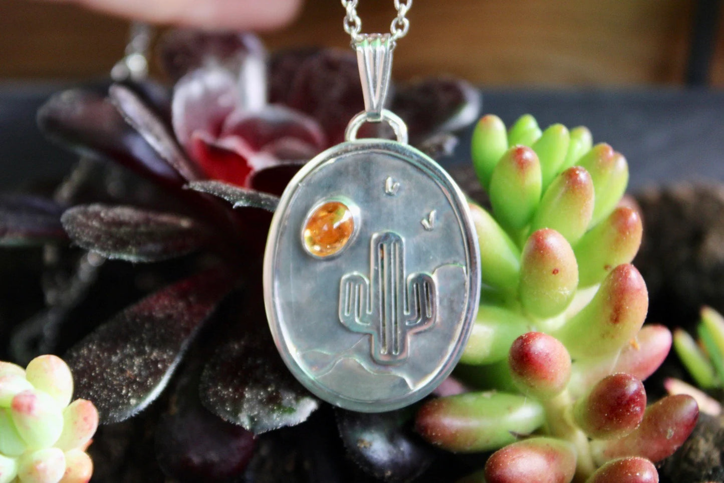 Pendentif "Cactus'