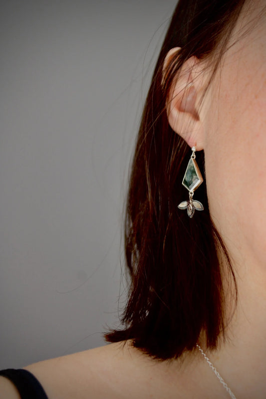 Boucles d'oreilles "Verdure"