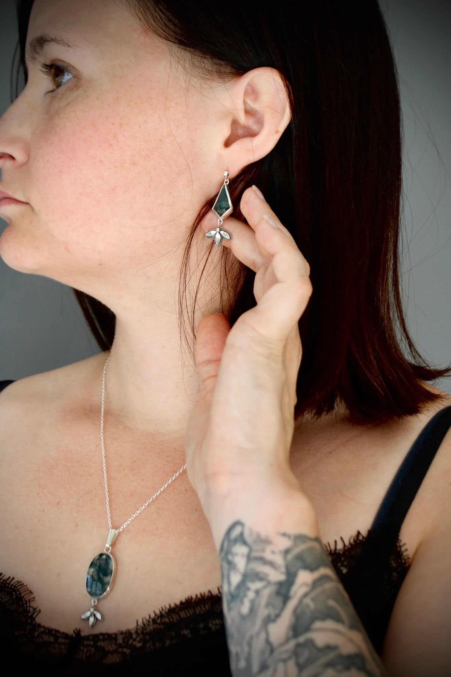Boucles d'oreilles "Verdure"